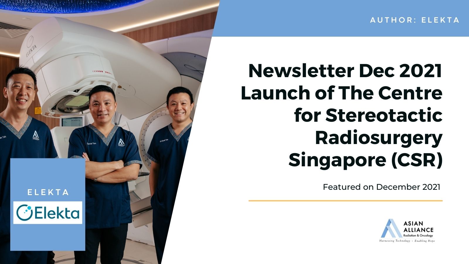 Launch Of The Centre For Stereotactic Radiosurgery Singapore